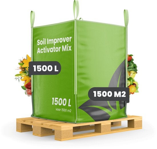 Big Bag Bodenverbesserer Aktivator Mix 1500 Liter auf Holzpalette