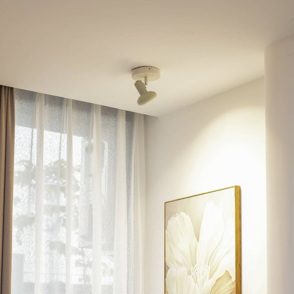 Deckenleuchte mit einem Spot in einem Wohnraum