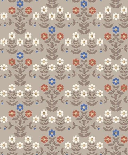 Borastapeter Tapete Blumen Braun - 53 cm x 10.05 m - 660569