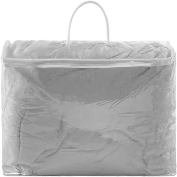 Kuscheldecke tectake  inklusive Tragetasche 220 x 240 cm grau
