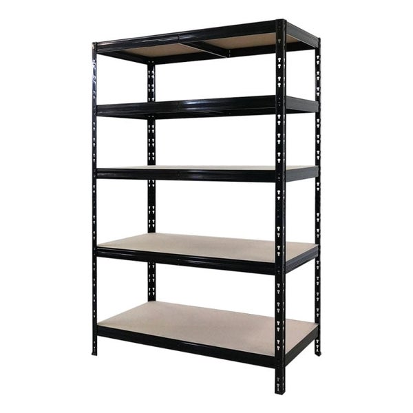 PROREGAL Schwerlastregal Tiger | HxBxT 180x120x60 cm | Fachlast 265kg | Schwarz