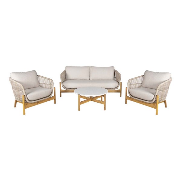 Terracina Lounge-Set inkl. Sitzkissen Garten braun,beige. 175 X 79 X 72 cm