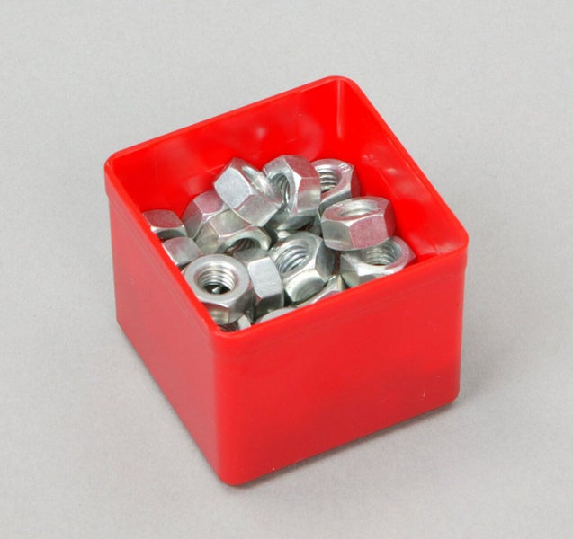 PROREGAL Sortimentskasten EuroPlus Insert HxBxT 4,5 x 5,4 x 5,4 cm Rot