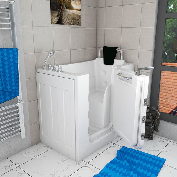 Sitzbadewanne Senioren Sitzwanne Tür S08-TH-C-R 110x68cm