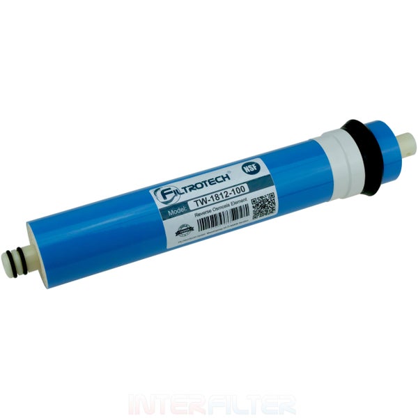Filtrotech Umkehrosmose Membrane TW 1812 100 für Wasserfilteranlagen