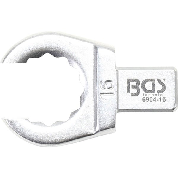 BGS Einsteck-Ringschlüssel offen 16 mm Aufnahme 9 x 12 mm - 6904-16