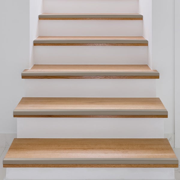 FLOORDIREKT Stufenkantenprofil Integral - Eckig und Selbstklebend - Champagner - 3 x 2 x 100 cm