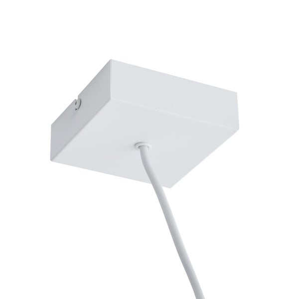 Quadratische Deckenhalterung für eine Lampe mit Kabel