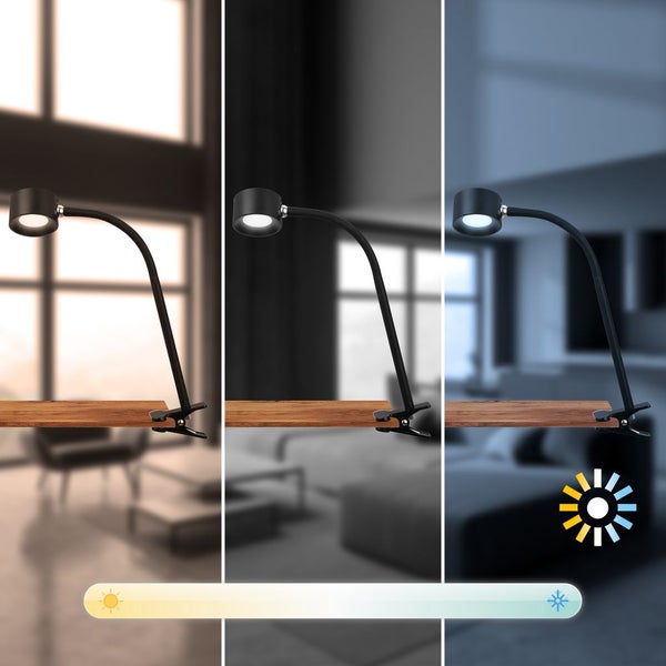 LED Schreibtischlampe Leselampe Klemmleuchte Magnetisch Akku Dimmbar Abnehmbar