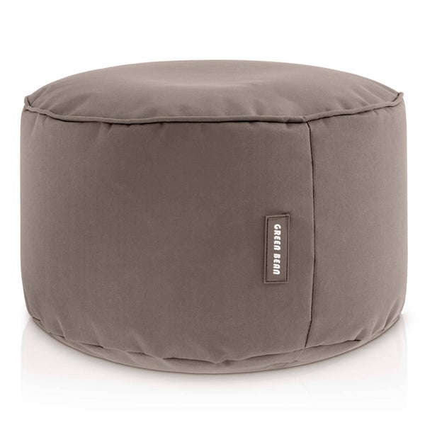 Green Bean Sitzsack-Hocker 45x25cm mit EPS-Perlen Füllung - Fußhocker Fußkissen Sitz-Pouf für Sitzsäcke - Bodenkissen für Kinder und Erwachsene - Fußablage Sitzkissen Sitzhocker Khaki