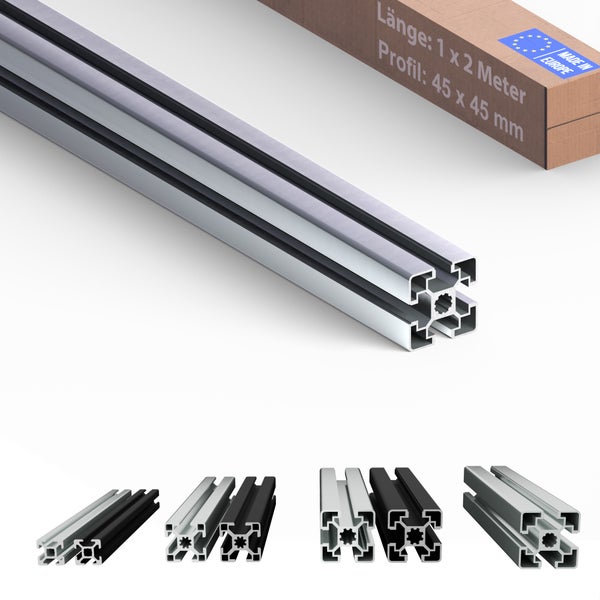 Aluminiumprofil 45 x 45 Millimeter