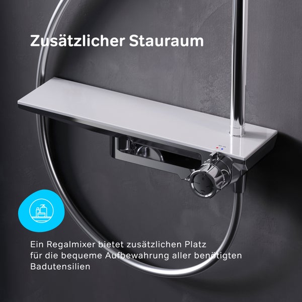 AM.PM Duschsäule inkl. Einhebelmischer F079H700 Flash