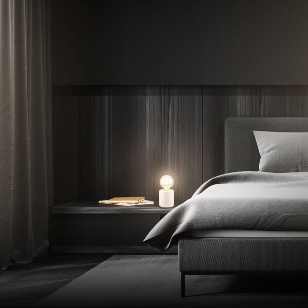 Tischlampe Tischleuchte Schlafzimmer Büro Kabelschalter Keramik Flur
