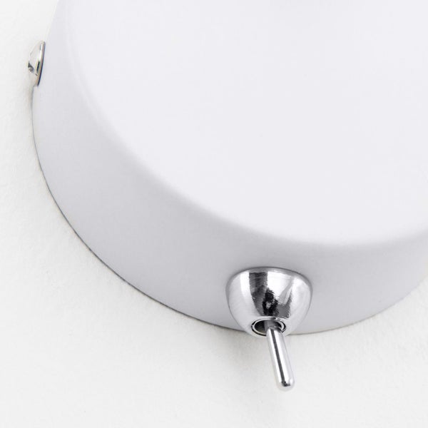 Wandleuchte mit Kippschalter aus Metall zur Wandmontage