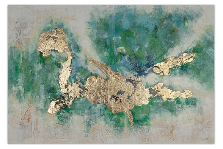 Handgemaltes Gemälde Acrylfarbe 120x80cm Beige