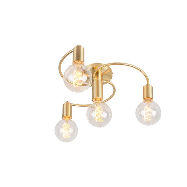 Deckenleuchte mit vier Leuchten aus Metall