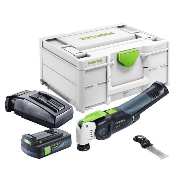 Festool Akku-Multitool Set mit Systainer, Akku und Ladegerät