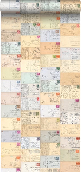 ESTAhome XXL-Vliestapete Postkarten Mehrfarbig - 50 x 900 cm - 158105