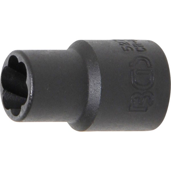 BGS Spiral-Profil-Steckschlüssel-Einsatz / Schraubenausdreher Antrieb Innenvierkant 10 mm (3/8) SW 10 mm - 5270