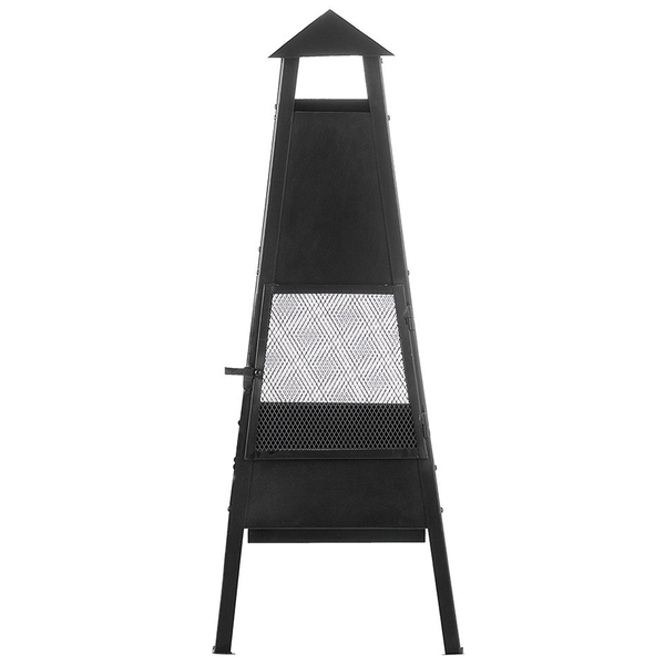 Feuerstelle YASUR Metall Schwarz