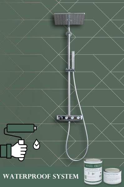 Duschsystem mit wasserdichtem System für Badezimmerrenovierung
