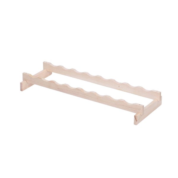 Weinregal VINOTECA FLEX PRO HxBxT 9x84x28cm 8 Flaschen auf 1 Ebene Massives Kiefernholz Natur unbehandelt