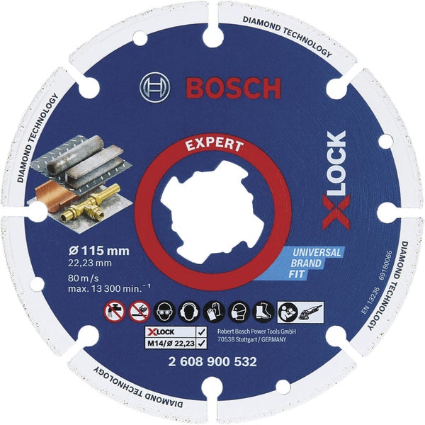 Bosch Expert Diamond Metal Wheel X-LOCK Trennscheibe 115 x 22,23 mm - 2608900532