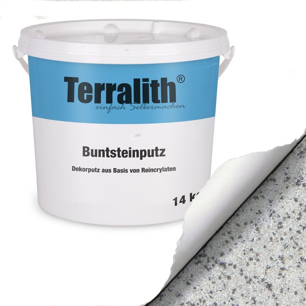 Terralith Buntsteinputz im Eimer