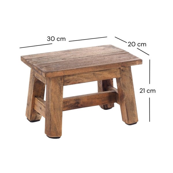 Blumenhocker Monte Mahagoni Massivholz 01 natur-vintage