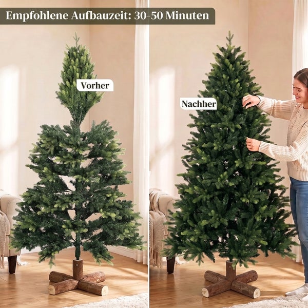 Weißer Wagenheber zum Anheben eines schwarzen Autos
