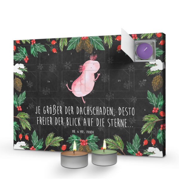 Mr. & Mrs. Panda Duftkerzen Adventskalender Axolotl Tanzen - Schwarz