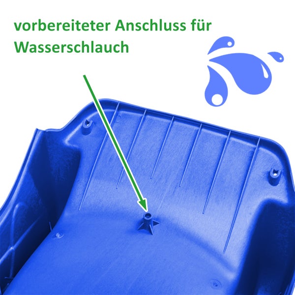 Ondis24 Wellenrutsche Anbaurutsche 3,00 x 0,50 m blau
