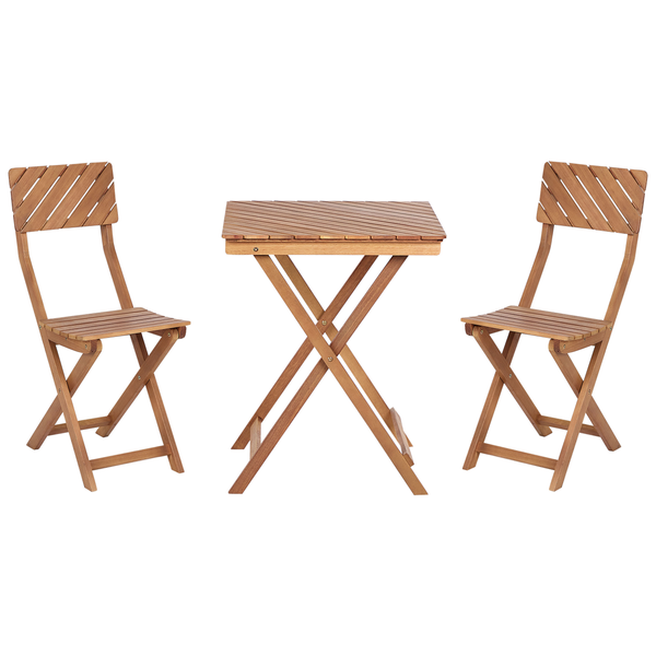 Bistro Set klappbar ARDORE Eukalyptusholz Braun