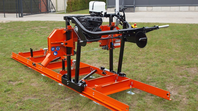 Wood-Mizer LX50SUPER - Sägewerk mit 14 PS Benzinmotor - 3,8m Schnittlänge - verlängerbar