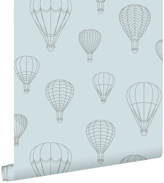 ESTAhome Tapete Luftballons Hellblau - 50 x 900 cm - 139719