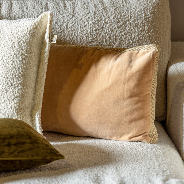 Manoe Kissenbezug - Unifarben 30x50 cm, Braun