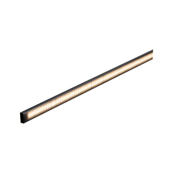 LED Strip Profil Base Schwarzer Diffusor 2m Schwarz