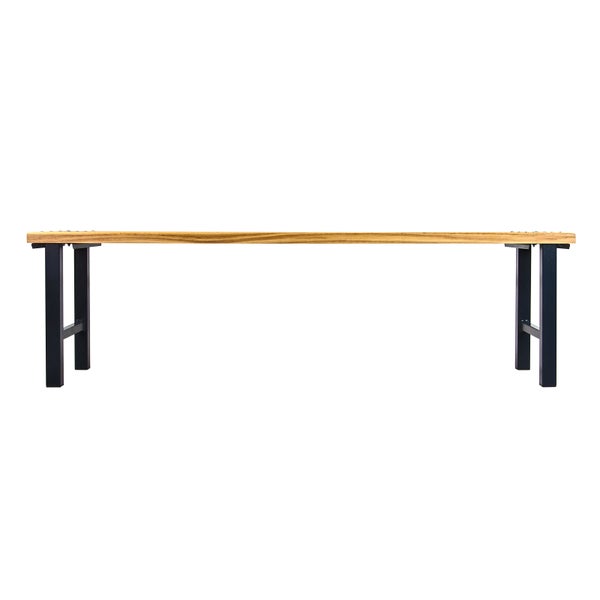 PROREGAL Garderobenbank Seahorse | HxBxT 150x40x42cm | Holz/Schwarz