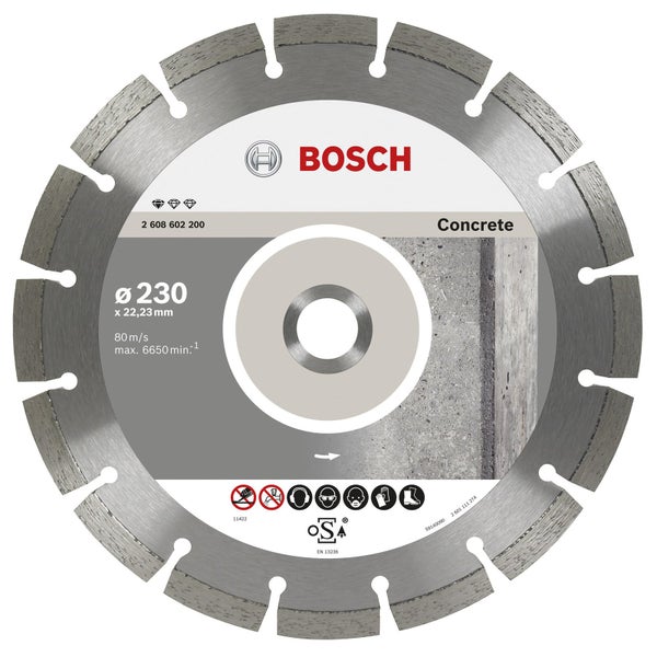 Bosch Diamanttrennscheibe Concrete, Durchmesser 230 mm