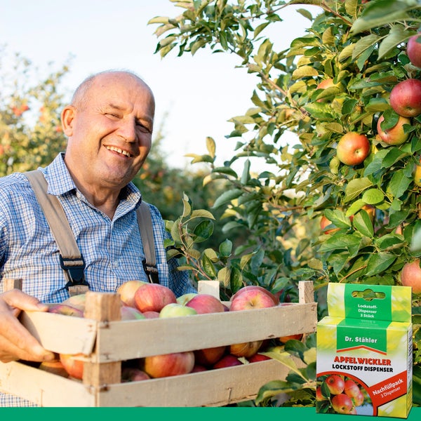 Apfelwickler Pheromon-Lockstoff Nachfüllpack – Zur Nachrüstung vorhandener Pheromonfallen – Effektive Bekämpfung des Apfelwicklers – Für Obstbäume im Garten & Erwerbsanbau