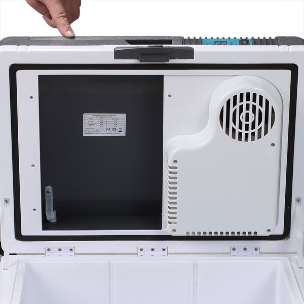 Outsunny Kühlbox, 33L Auto-Kühlschrank, 40 x 30 x 43 cm, ABS, Grau