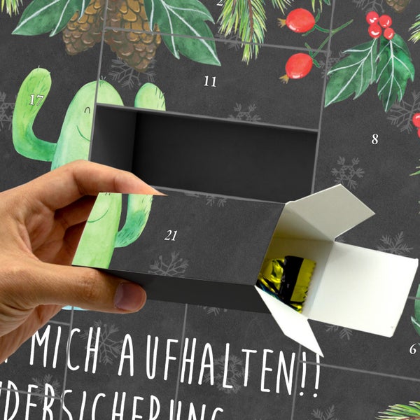 Mr. & Mrs. Panda Befüllbarer Adventskalender Kaktus Happy - Schwarz
