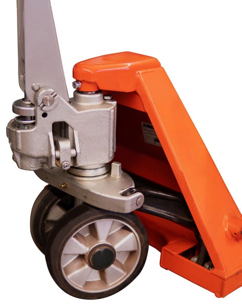 Detailansicht eines Hubwagens