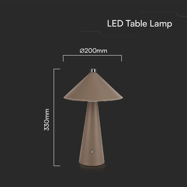 LED-Tischleuchte, Höhe 330 mm, Durchmesser 200 mm