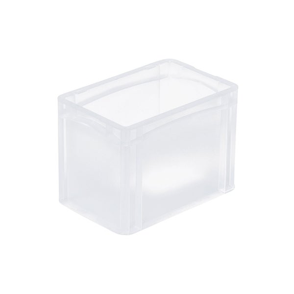 PROREGAL Transparenter Eurobehälter BasicLine Mit Geschlossenem Griff HxBxT 22 x 20 x 30 cm 9,4 Liter Eurobox Transportbox