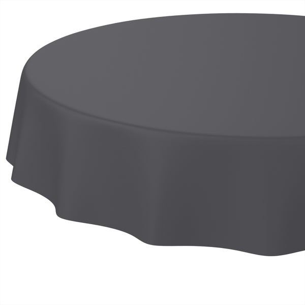Runde Tischdecke in Anthrazit