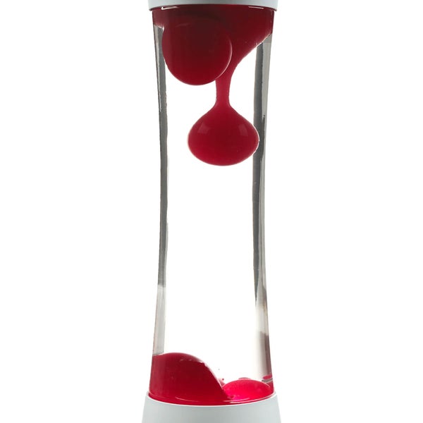 Dekorative Lavalampe mit rotem Wachs