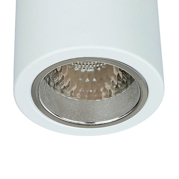 Nahaufnahme einer runden Einbauleuchte