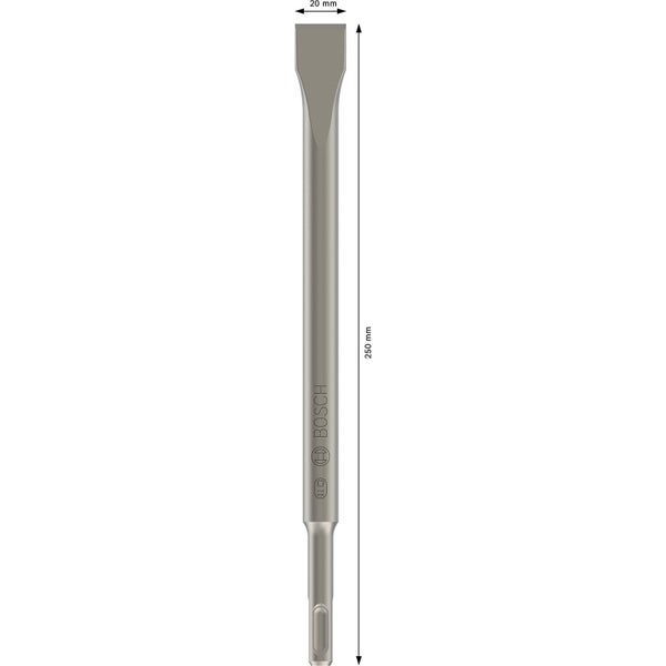Bosch PRO SDS plus-4C Flachmeißelset 20 x 250 mm - 2608690131