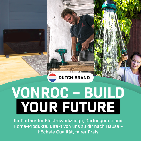 VONROC Gartenschlauch 20 Meter – Inklusive Schlauchhalter, Verstellbare Spritze und Wasserhahnanschluss - Wasserschlauch